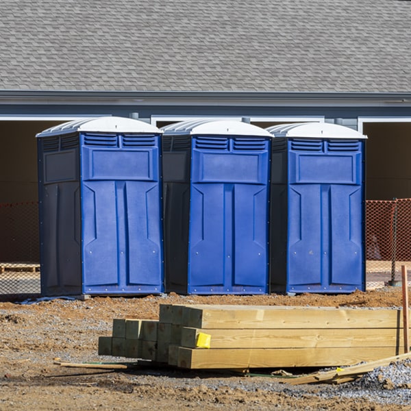 what is the maximum capacity for a single portable toilet in Almont